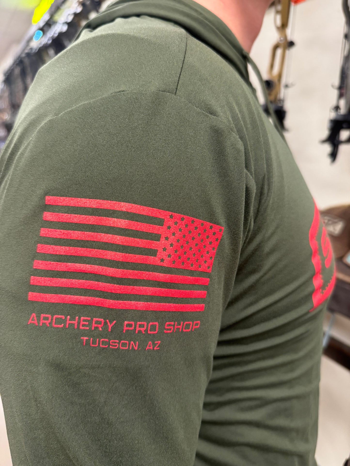 Stick Sniper Performance Hoodie - OD Green