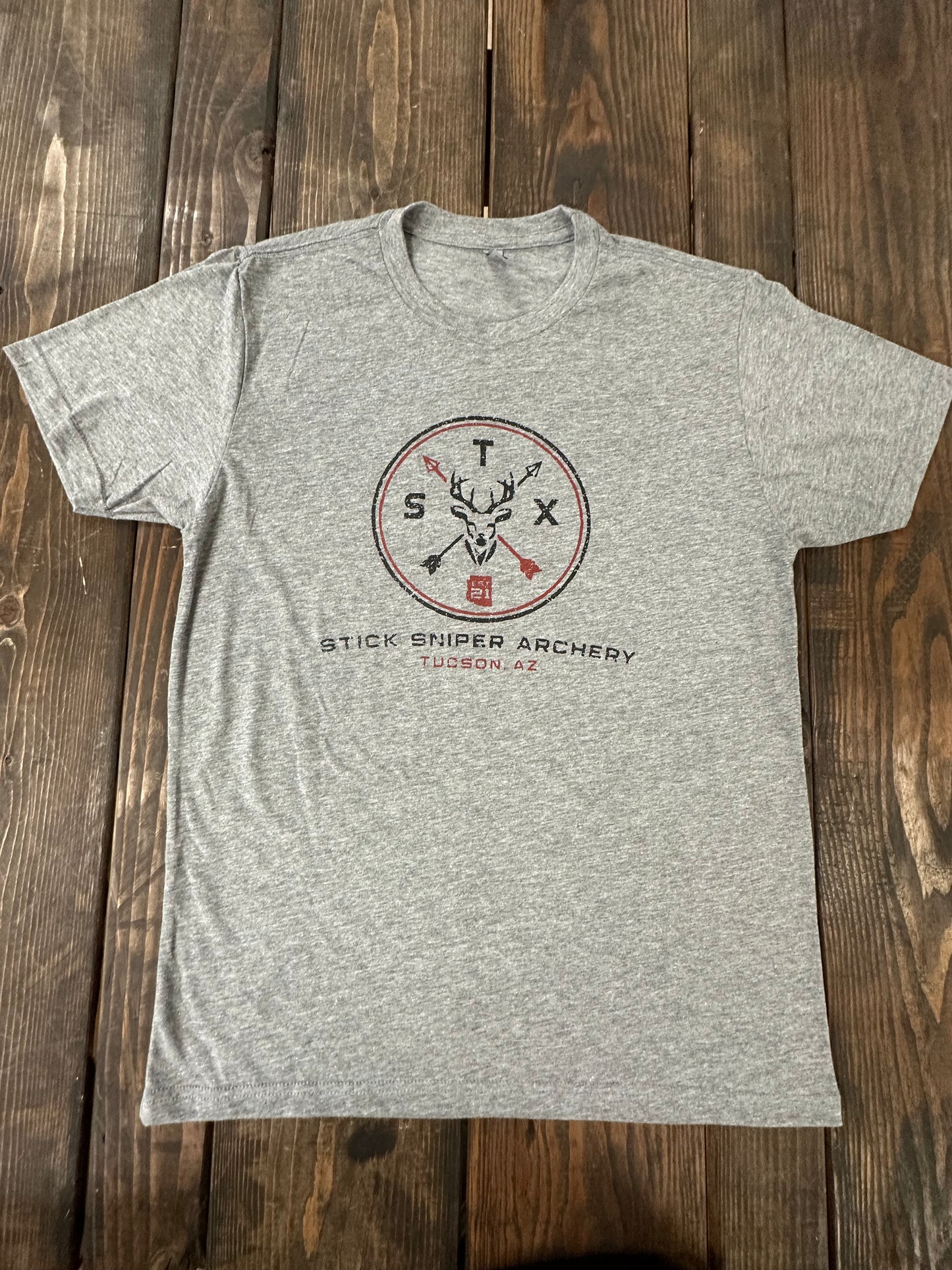 Grey STK Deer Logo T-Shirt