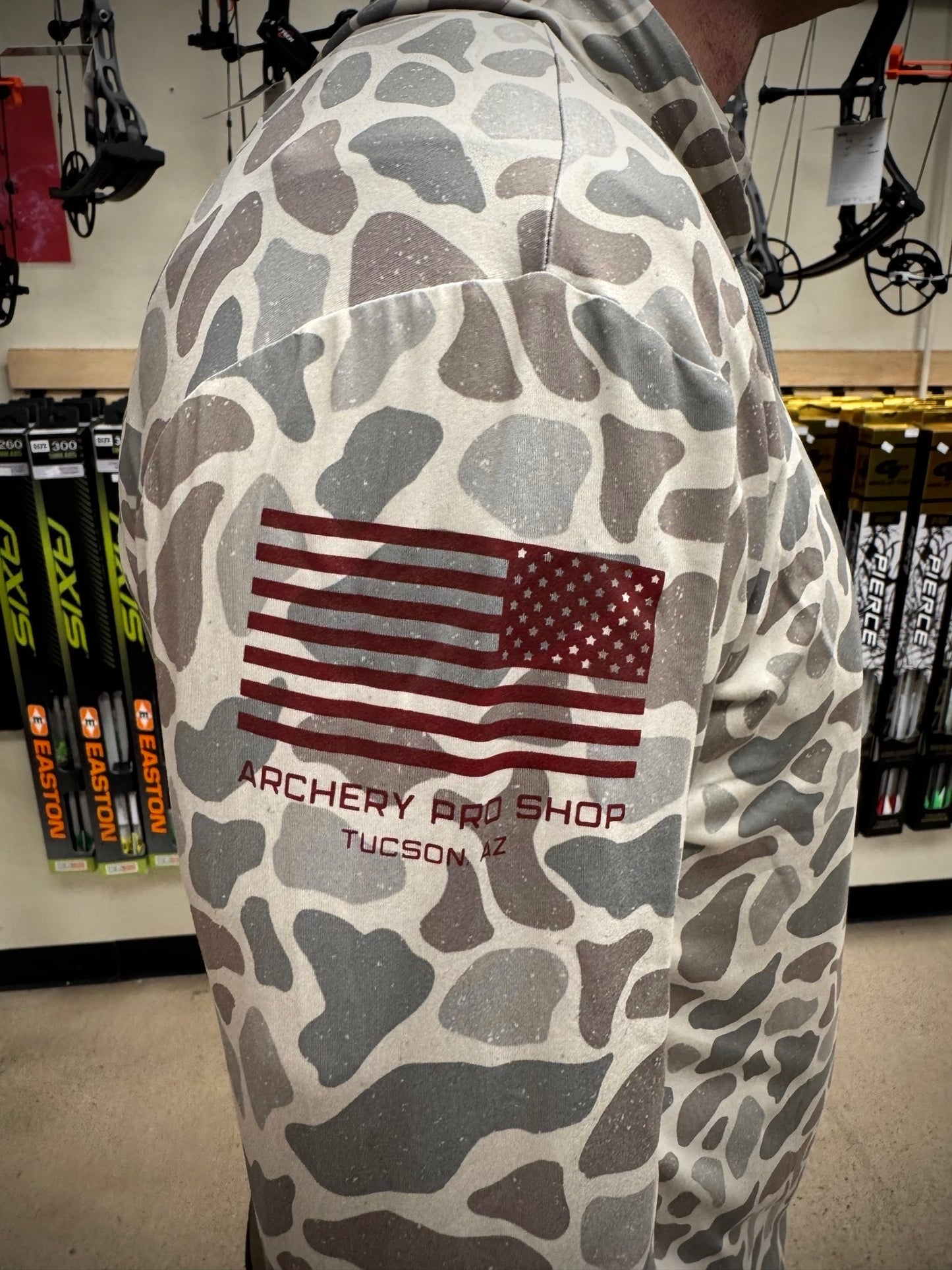 Stick Sniper Performance Hoodie - Grey Camo