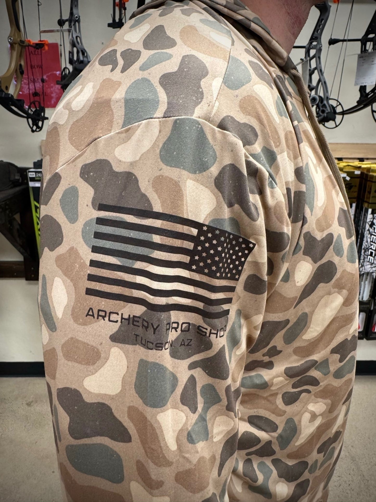 Stick Sniper Performance Hoodie - Brown Camo