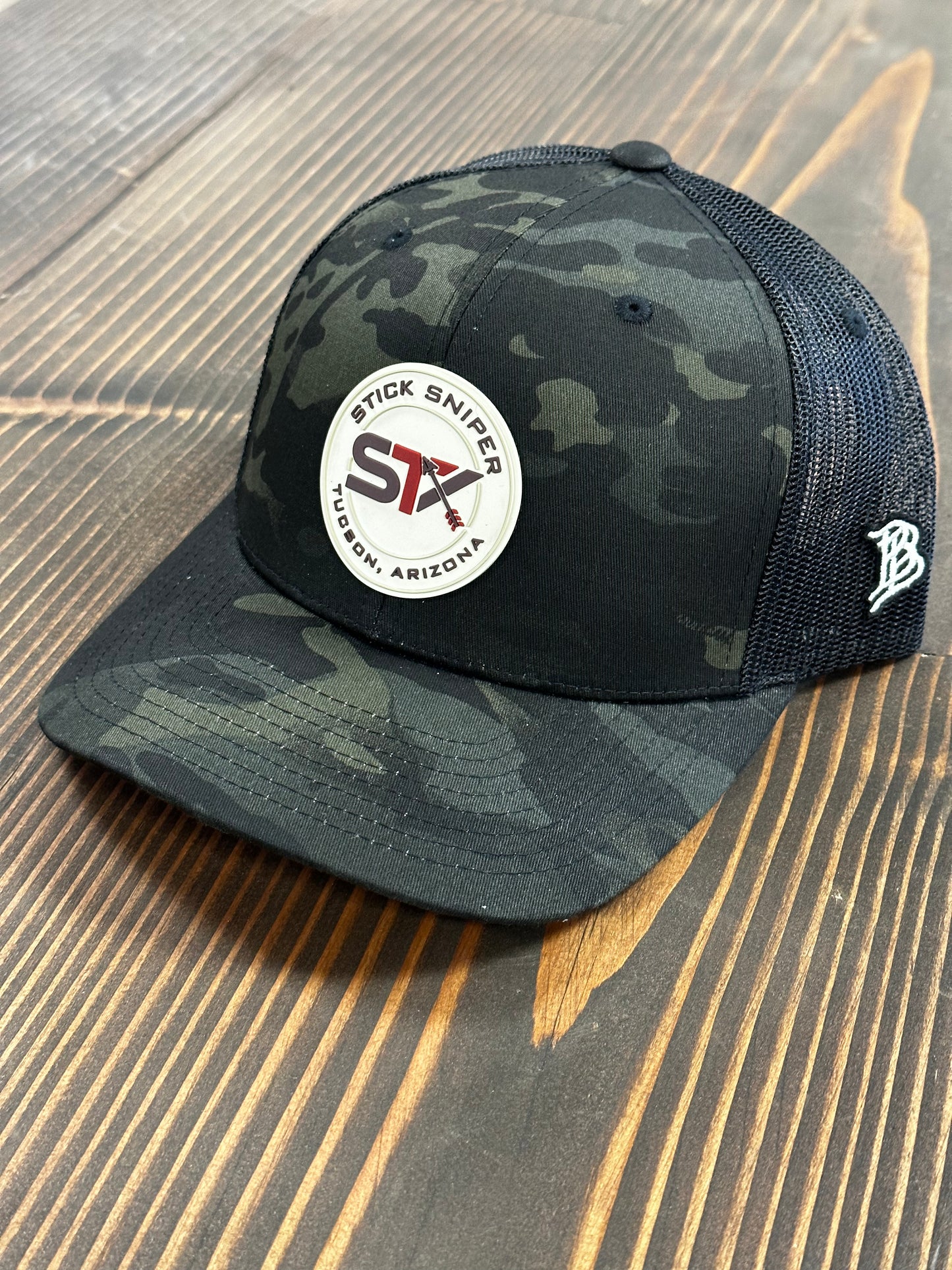 Black Multicam Trucker Cream STK PVC Patch